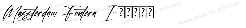 Massterdam Fontera I字体转换